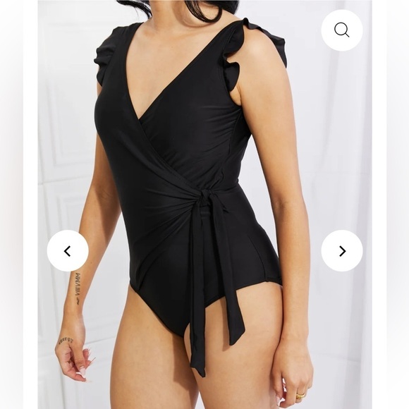marina west Other - Marina West Black Wrap One Piece Bathing Suit